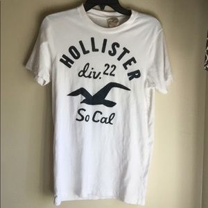 Hollister T-Shirt for Men White with Blue logo